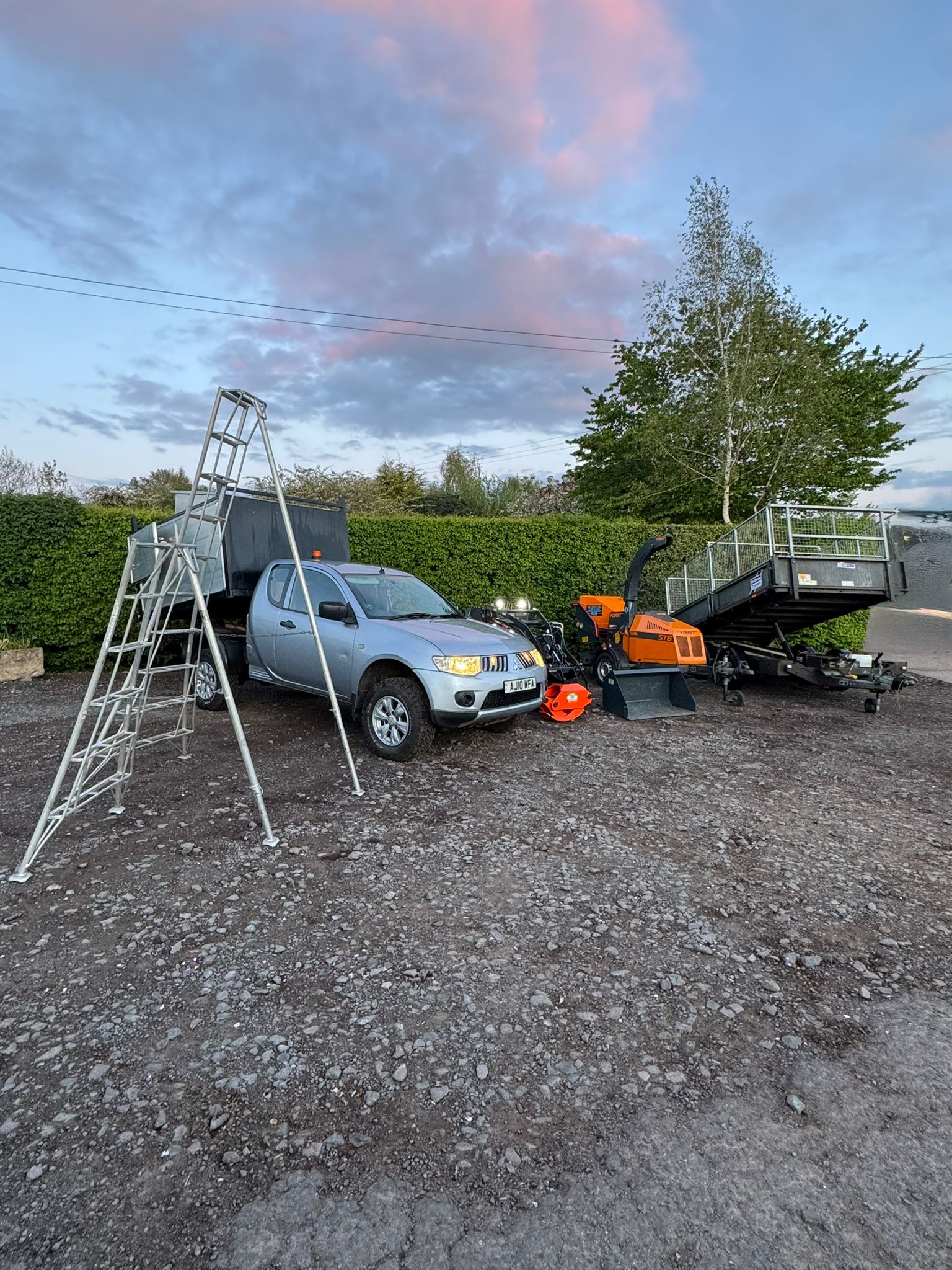 Professional arborist equipment